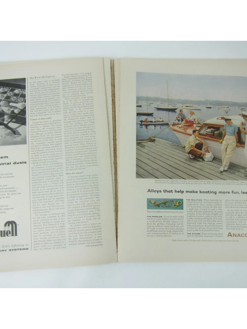 Vintage FORTUNE Magazine April 1956 Buick Lincoln Oldsmobile Chrysler Ford Ads